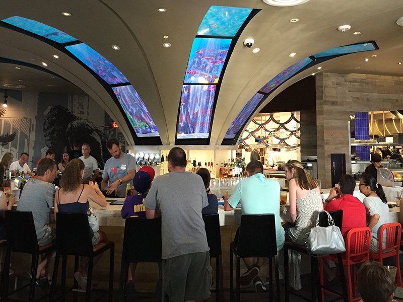 T1V Cowfish Orlando Universal interactive touchscreen Wall